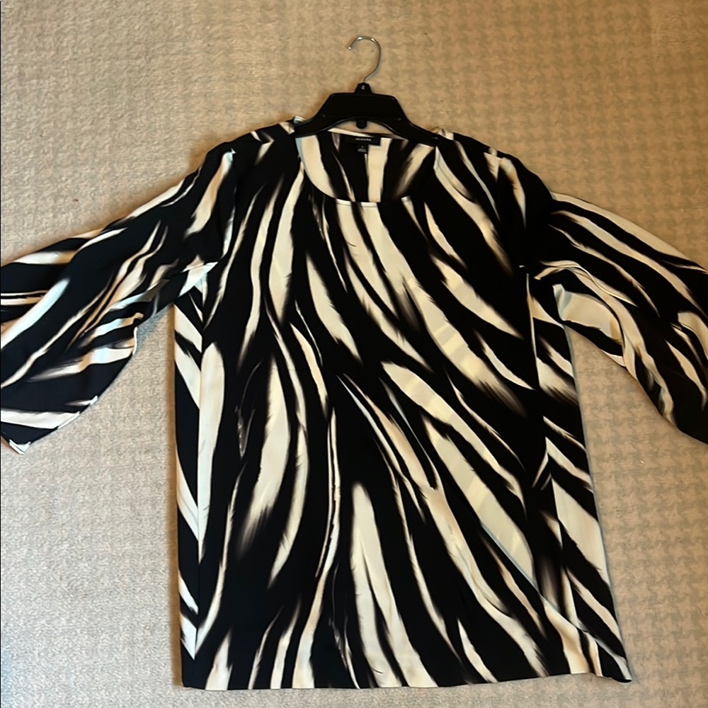 Alfani Zebra Split Sleeve Women’s Blouse